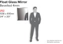 Bevelled Glass Mirror 4mm 508 x 610mm